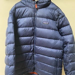 Patagonia Hi Loft Hooded Down Jacket, Boys XXL